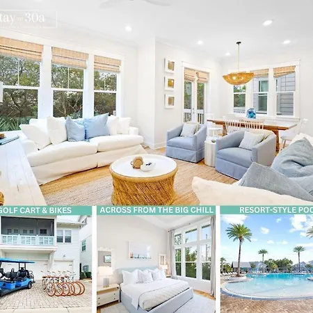 Onholiday30A By Stay On 30A- Pool, Bikes, Golf Cart